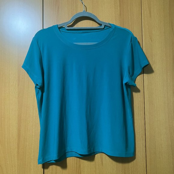 Teal Stretchy Boxy T-Shirt - Picture 1 of 2